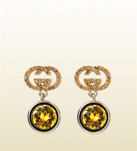 gucci print cigar leaf|gucci earrings official website.